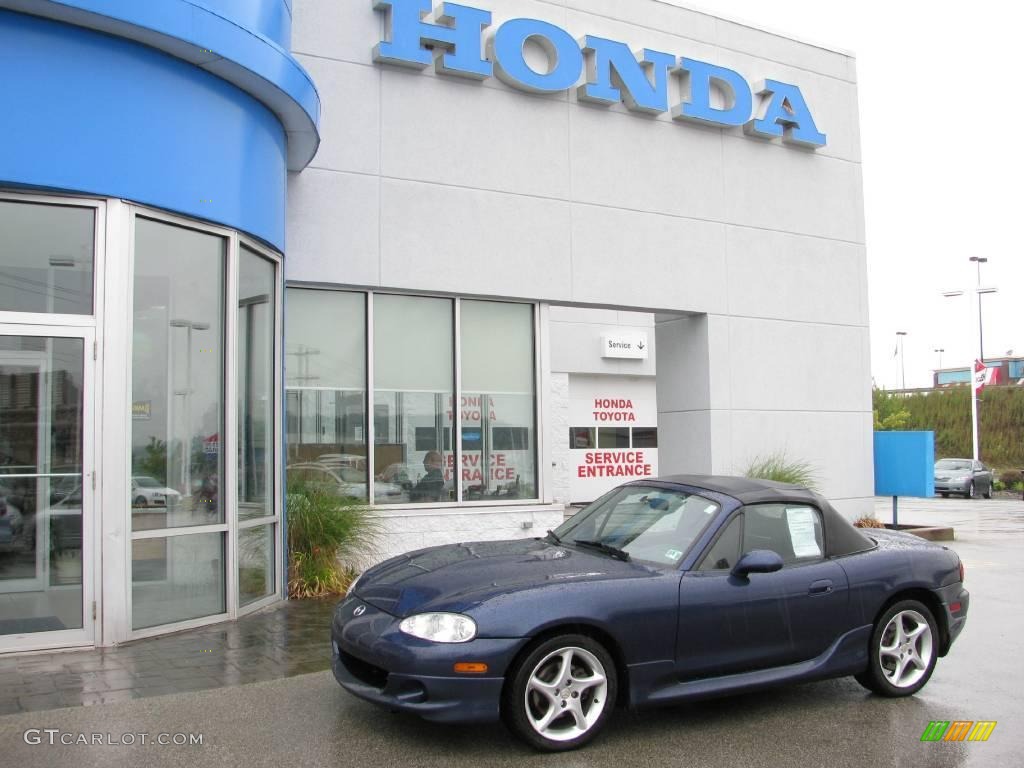 2003 MX-5 Miata Roadster - Midnight Blue Mica / Black photo #1