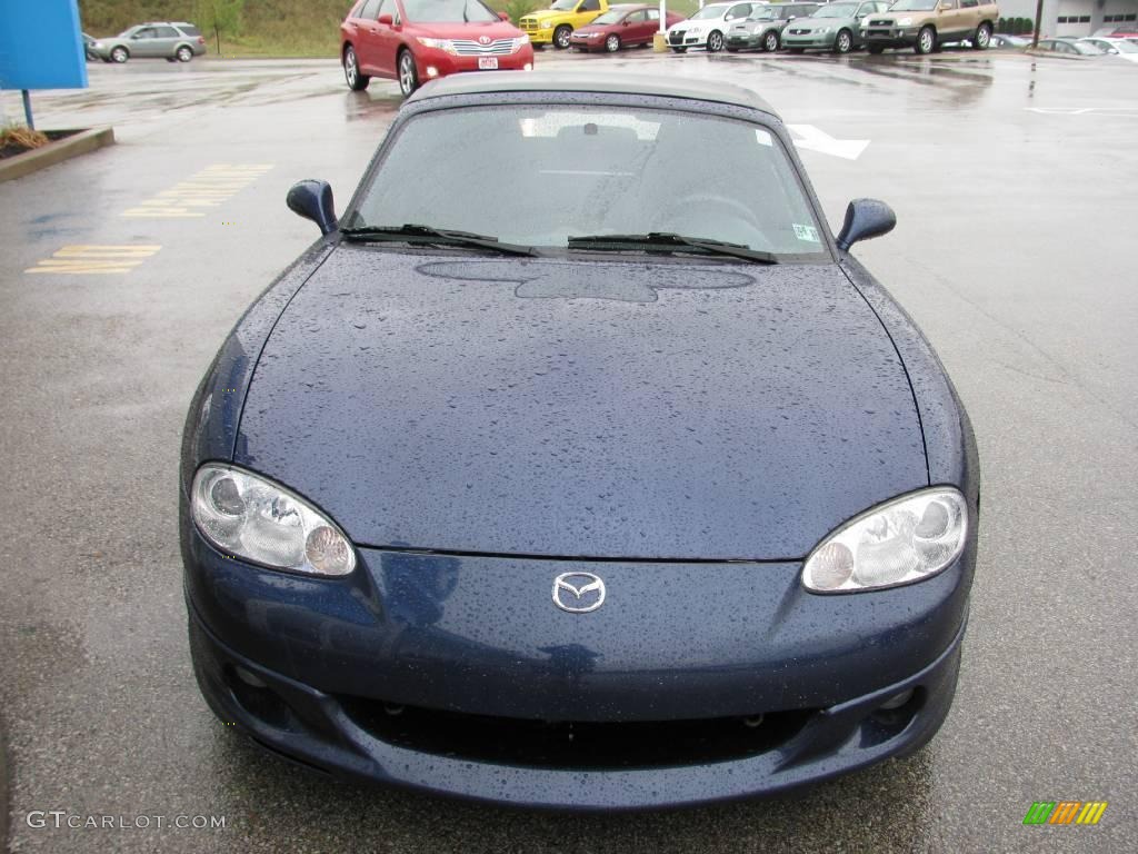 2003 MX-5 Miata Roadster - Midnight Blue Mica / Black photo #12