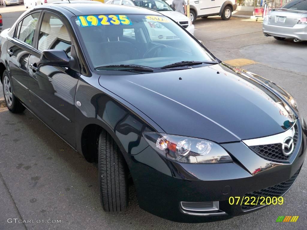 2009 MAZDA3 i Sport Sedan - Black Mica / Black photo #1