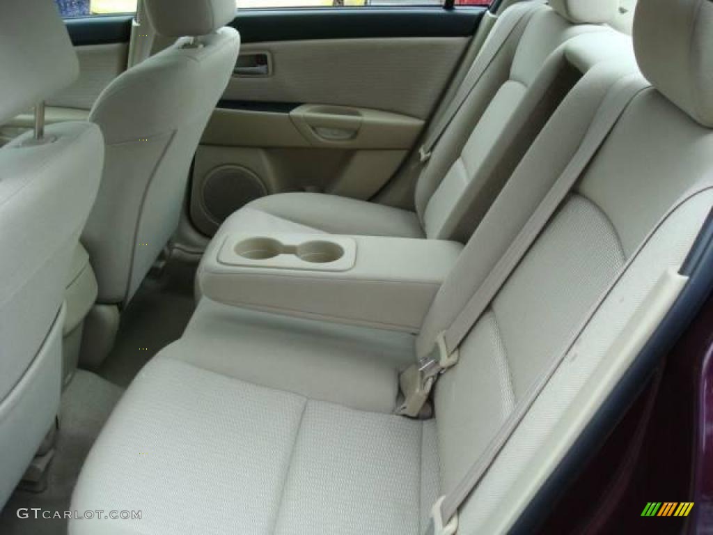 2007 MAZDA3 i Sport Sedan - Phantom Purple Mica / Beige photo #11