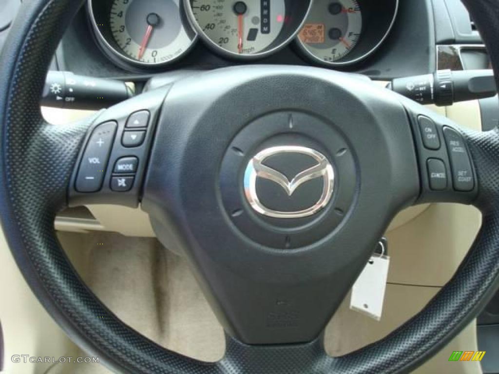 2007 MAZDA3 i Sport Sedan - Phantom Purple Mica / Beige photo #16