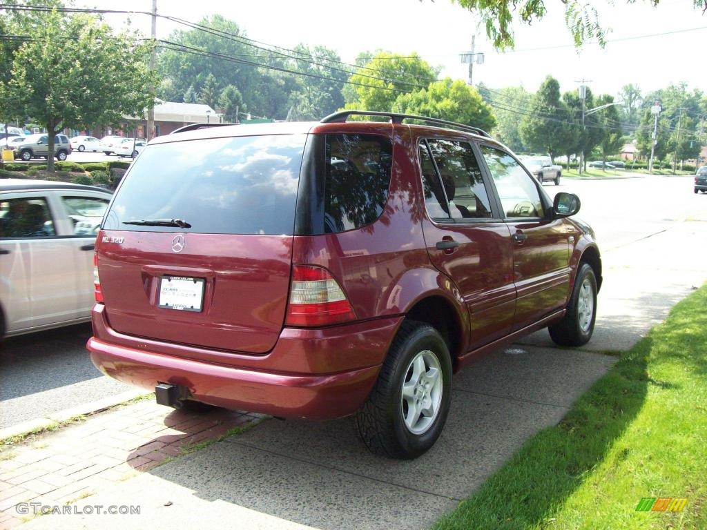 2000 ML 320 4Matic - Bordeaux Red Metallic / Java photo #5