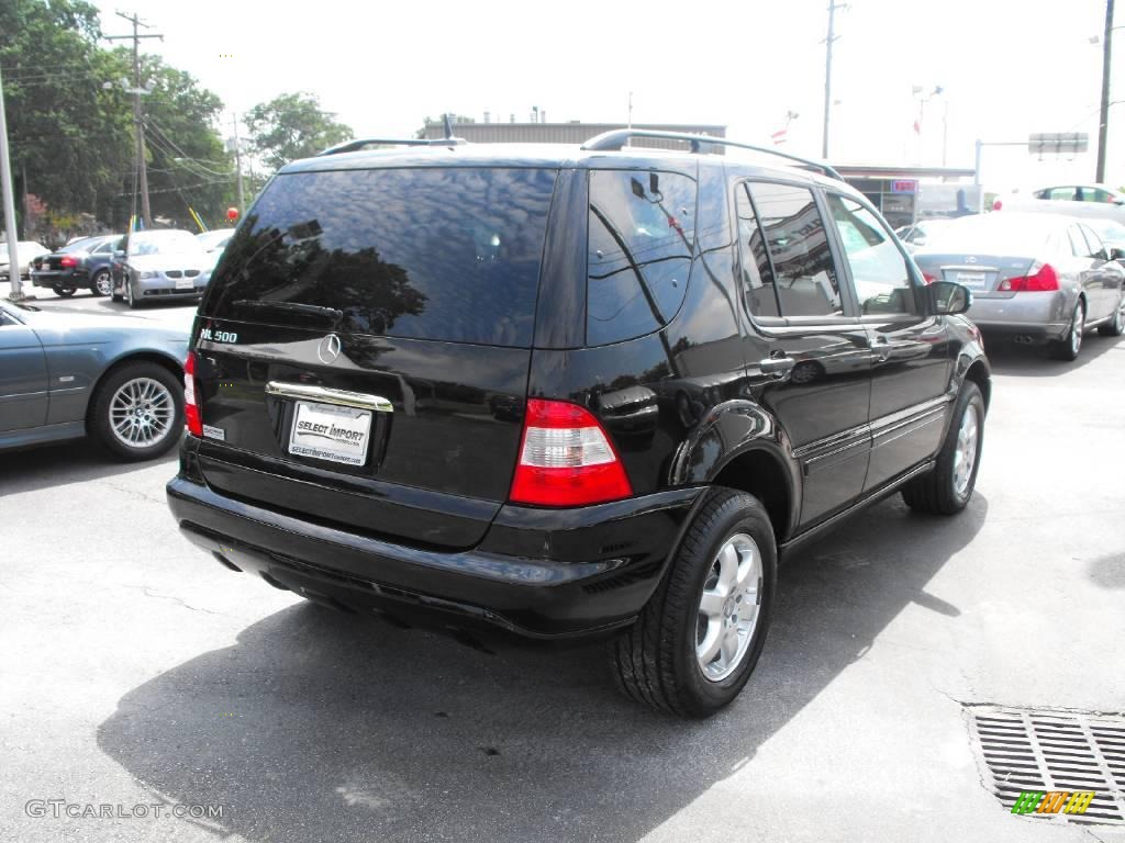 2003 ML 500 4Matic - Black / Java photo #7
