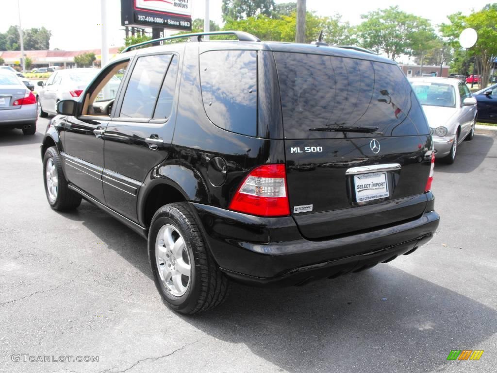 2003 ML 500 4Matic - Black / Java photo #9