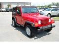 2006 Flame Red Jeep Wrangler X 4x4  photo #1