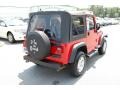 2006 Flame Red Jeep Wrangler X 4x4  photo #17