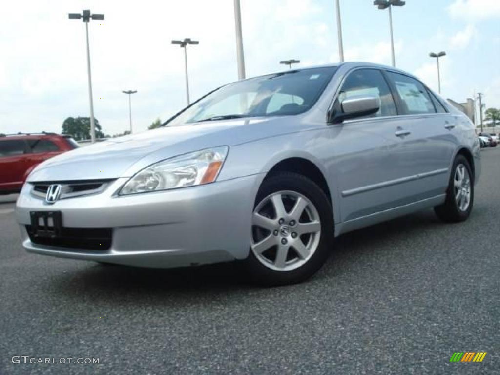 2005 Accord EX-L V6 Sedan - Satin Silver Metallic / Black photo #1