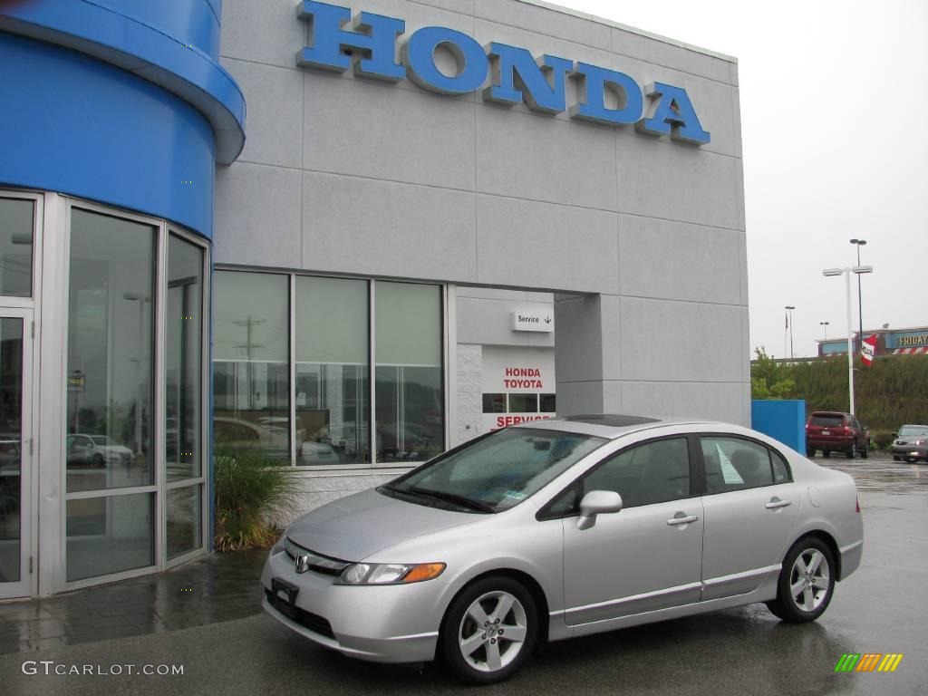 2006 Civic EX Sedan - Alabaster Silver Metallic / Gray photo #1