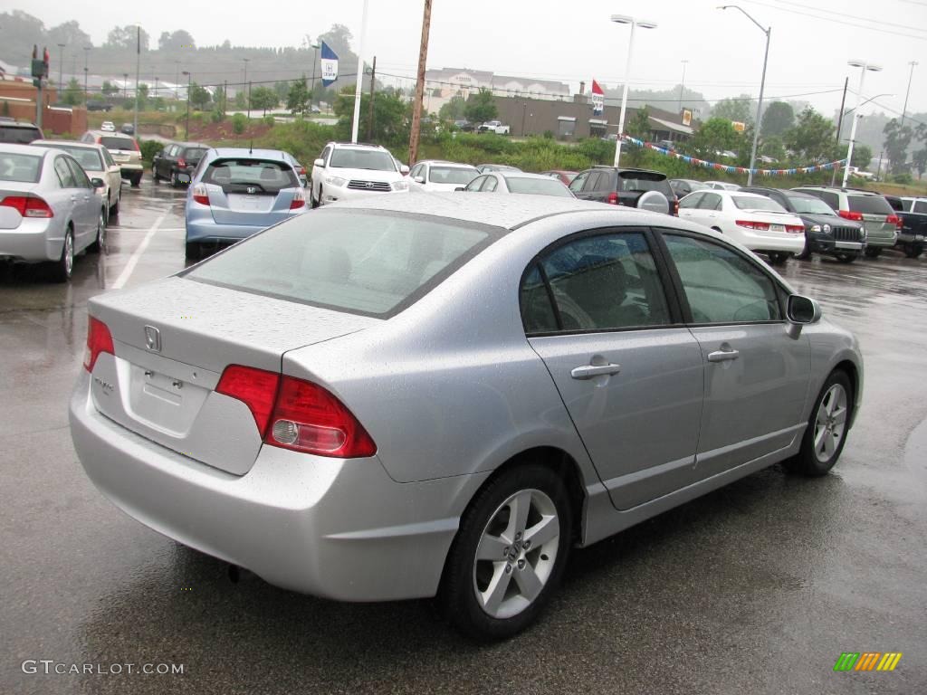 2006 Civic EX Sedan - Alabaster Silver Metallic / Gray photo #6