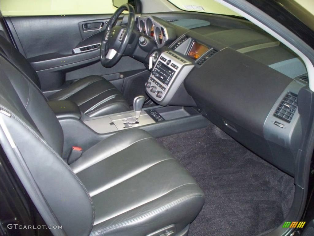 2005 Murano SE AWD - Super Black / Charcoal photo #14