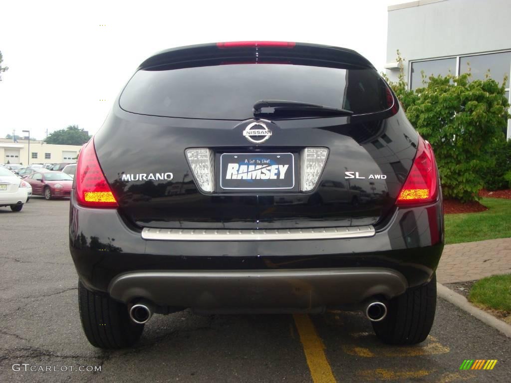 2006 Murano SL AWD - Super Black / Charcoal photo #9