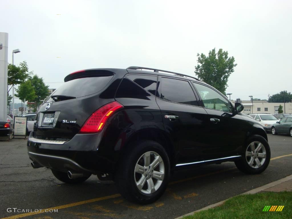 2006 Murano SL AWD - Super Black / Charcoal photo #11