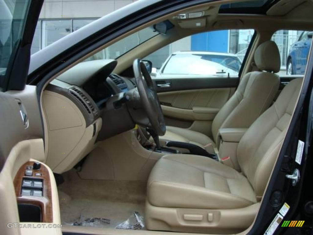 2006 Accord EX-L V6 Sedan - Nighthawk Black Pearl / Ivory photo #7