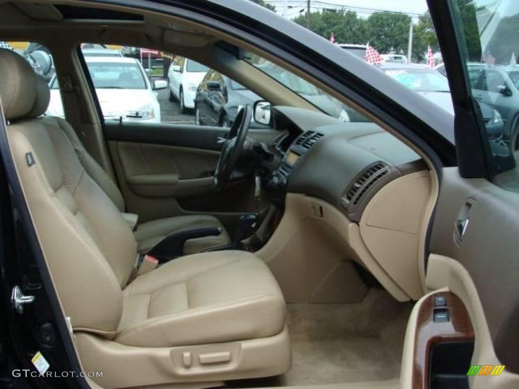 2006 Accord EX-L V6 Sedan - Nighthawk Black Pearl / Ivory photo #8