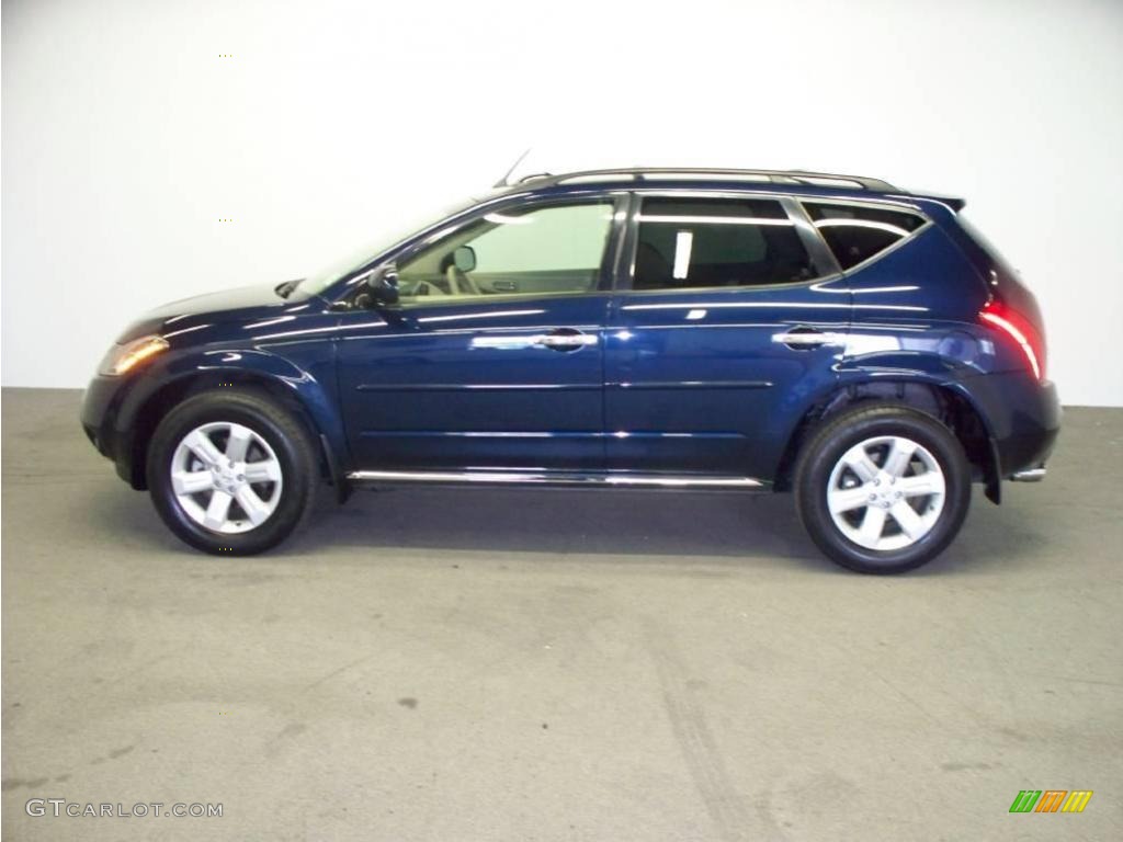 2006 Murano SL AWD - Midnight Blue Pearl / Charcoal photo #3