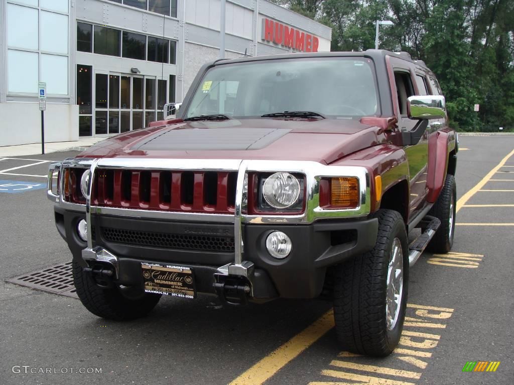 2007 H3 X - Sonoma Red Metallic / Ebony Black/Pewter photo #1