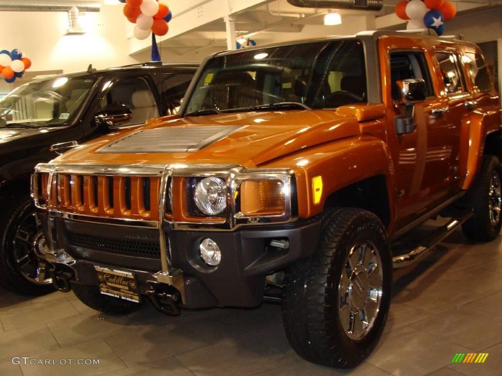 2007 H3 X - Desert Orange Metallic / Ebony Black/Pewter photo #1