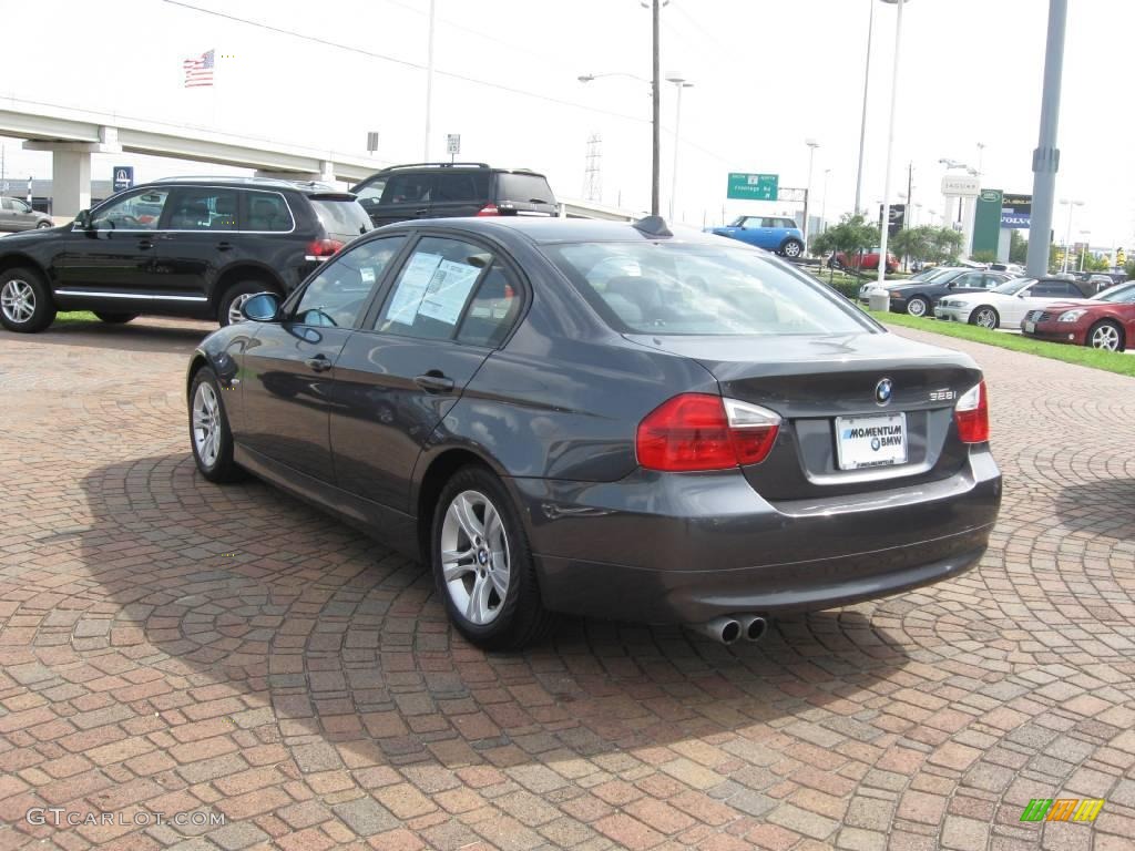2008 3 Series 328i Sedan - Sparkling Graphite Metallic / Black photo #7