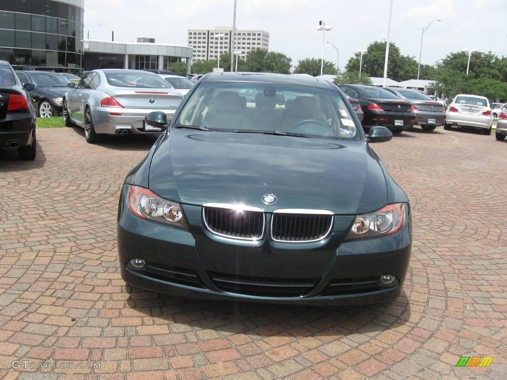 2008 3 Series 328i Sedan - Deep Green Metallic / Beige photo #2