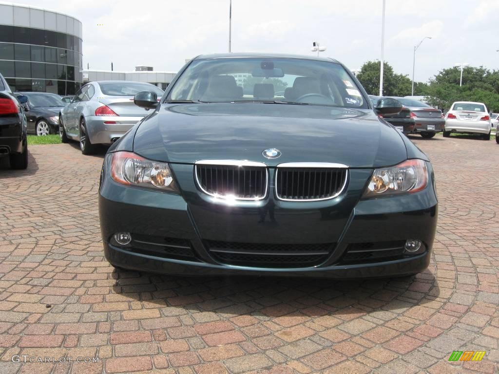 2008 3 Series 328i Sedan - Deep Green Metallic / Beige photo #3