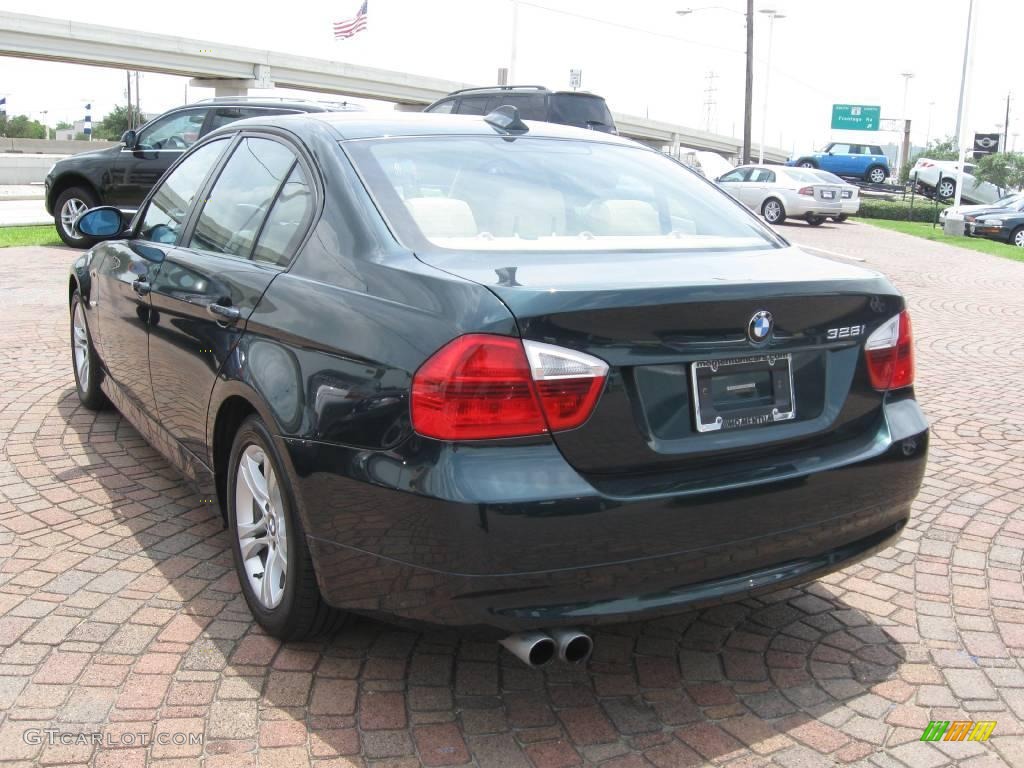2008 3 Series 328i Sedan - Deep Green Metallic / Beige photo #8