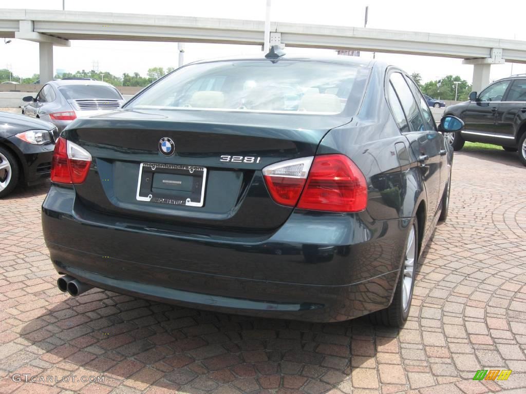2008 3 Series 328i Sedan - Deep Green Metallic / Beige photo #11