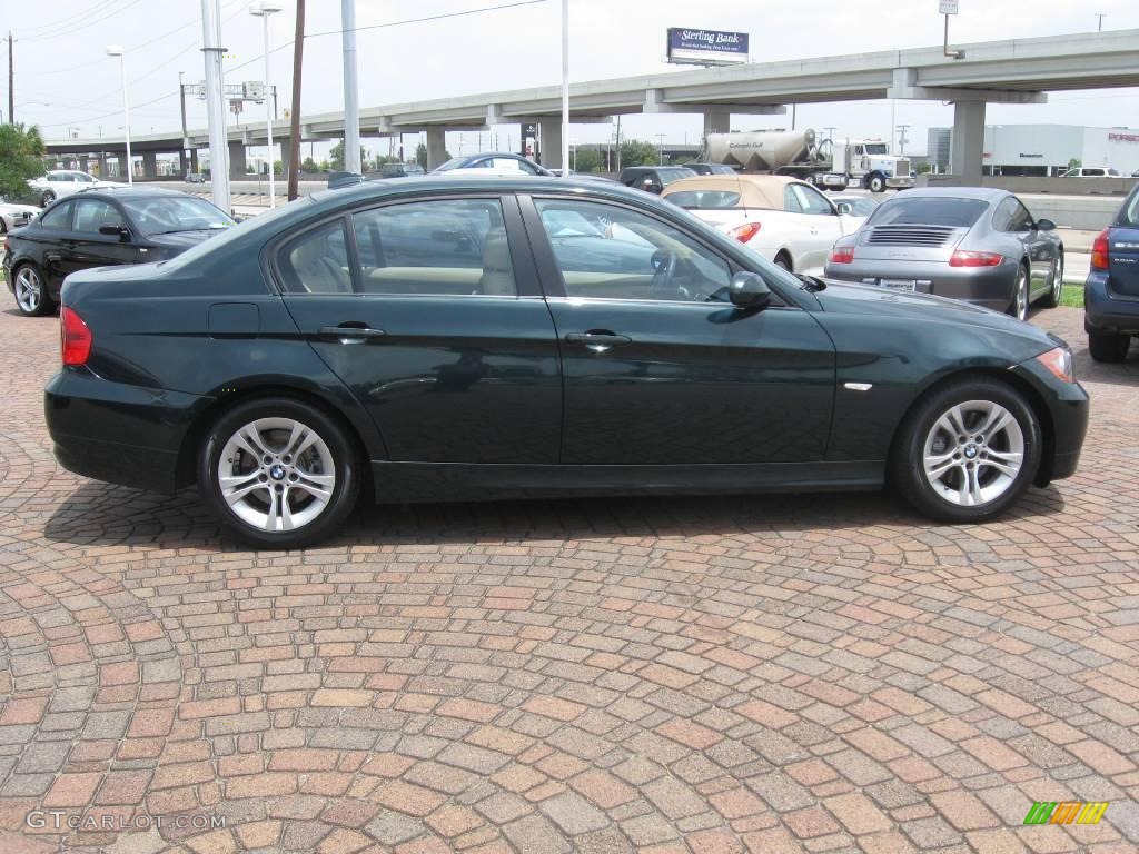 2008 3 Series 328i Sedan - Deep Green Metallic / Beige photo #12
