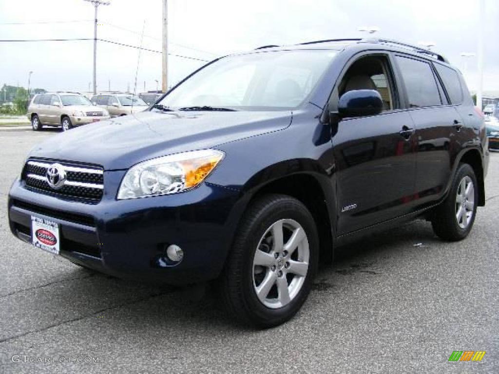 2007 RAV4 Limited 4WD - Nautical Blue Metallic / Taupe photo #7