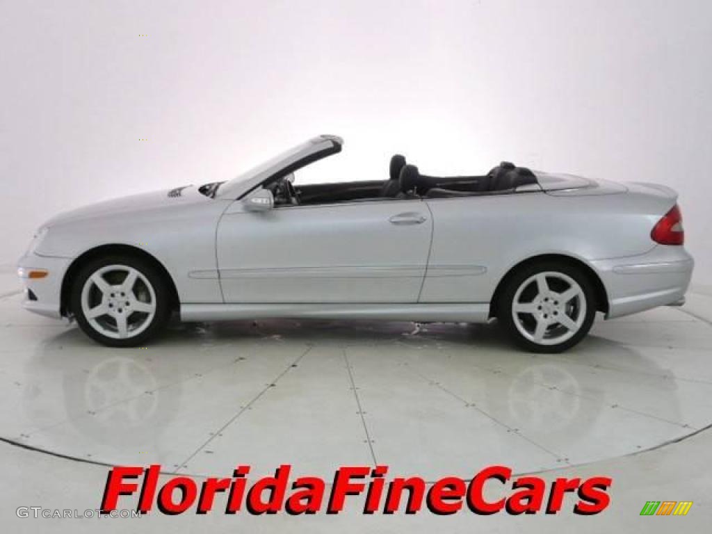 2006 CLK 500 Cabriolet - designo Silver Metallic / Black photo #3