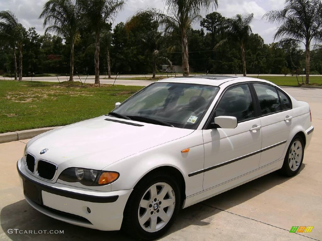 2003 3 Series 325i Sedan - Alpine White / Black photo #7