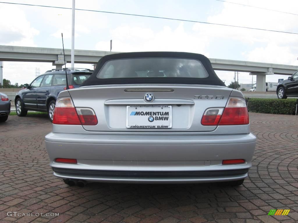 2003 3 Series 325i Convertible - Titanium Silver Metallic / Grey photo #10