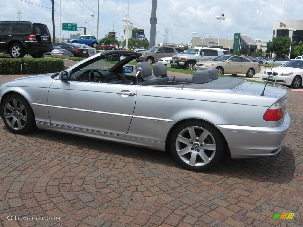 2003 3 Series 325i Convertible - Titanium Silver Metallic / Grey photo #27