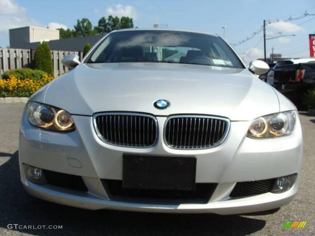 2009 3 Series 328xi Coupe - Titanium Silver Metallic / Black photo #2