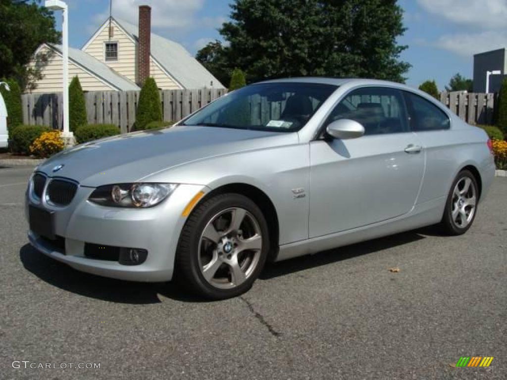 2009 3 Series 328xi Coupe - Titanium Silver Metallic / Black photo #3