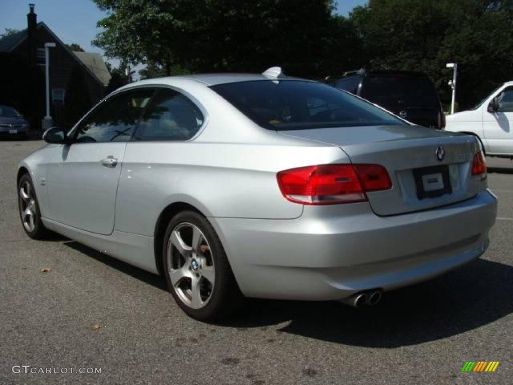 2009 3 Series 328xi Coupe - Titanium Silver Metallic / Black photo #4
