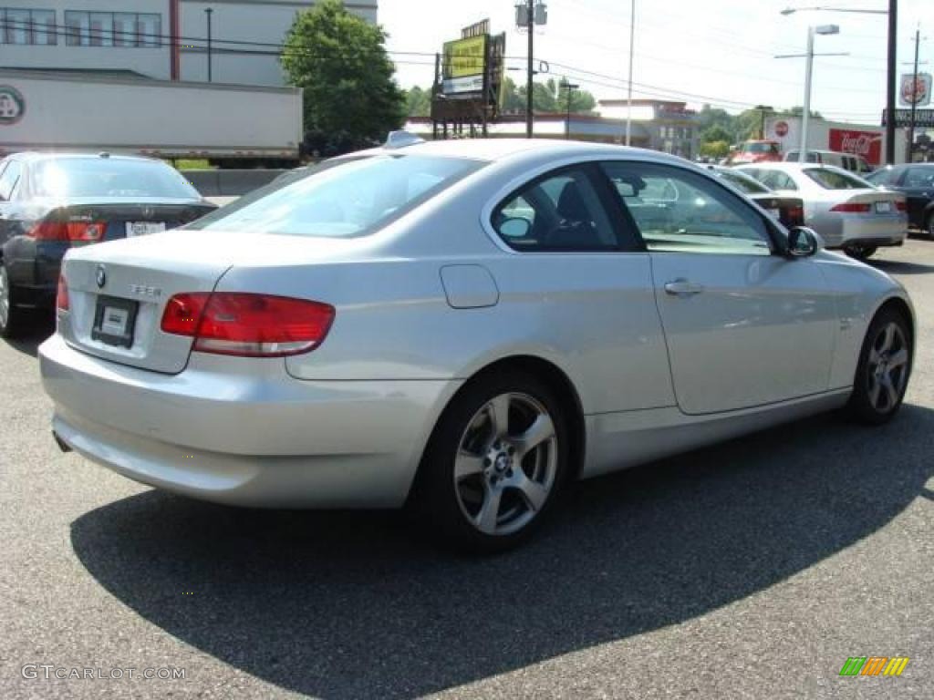 2009 3 Series 328xi Coupe - Titanium Silver Metallic / Black photo #6