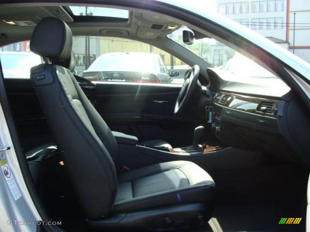 2009 3 Series 328xi Coupe - Titanium Silver Metallic / Black photo #17