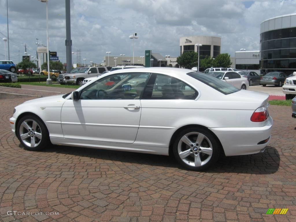 2006 3 Series 325i Coupe - Alpine White / Sand photo #6