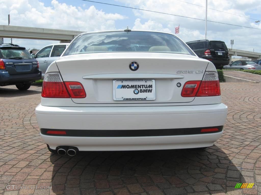 2006 3 Series 325i Coupe - Alpine White / Sand photo #10