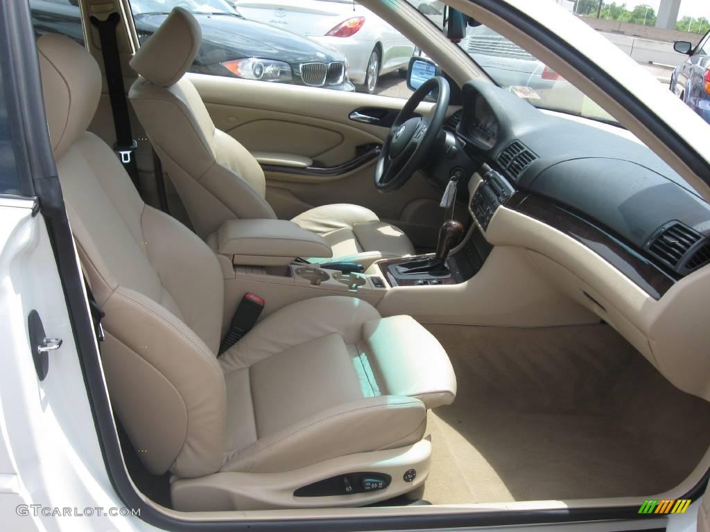2006 3 Series 325i Coupe - Alpine White / Sand photo #17