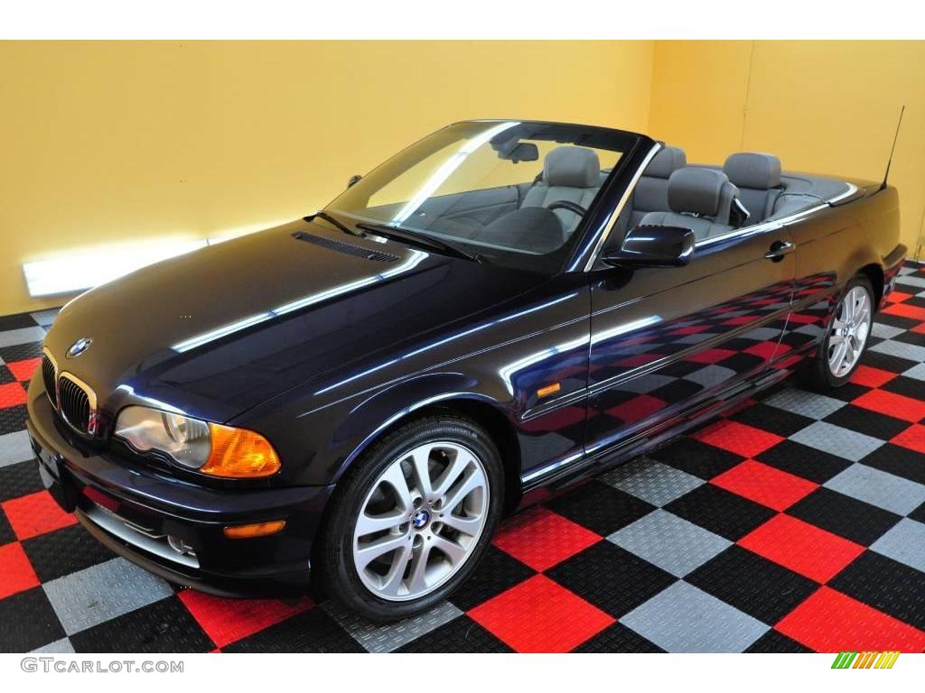 2003 3 Series 330i Convertible - Orient Blue Metallic / Grey photo #7