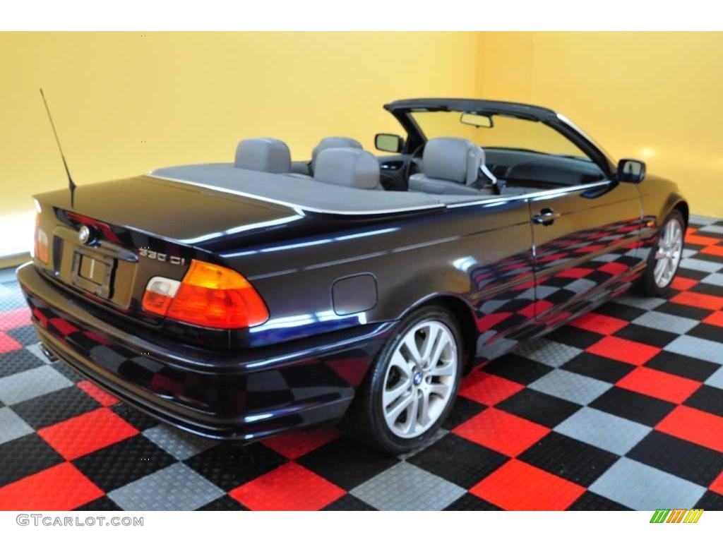 2003 3 Series 330i Convertible - Orient Blue Metallic / Grey photo #8