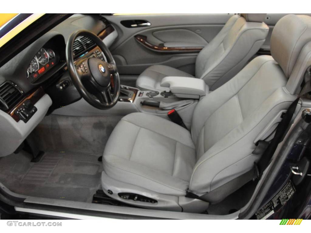 2003 3 Series 330i Convertible - Orient Blue Metallic / Grey photo #13