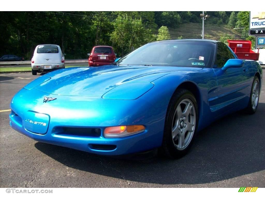 1998 Corvette Coupe - Nassau Blue Metallic / Black photo #1