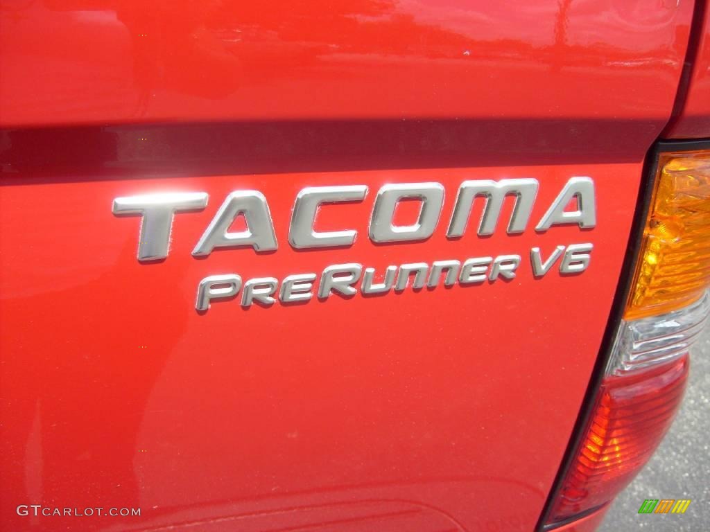 2002 Tacoma V6 PreRunner Xtracab - Radiant Red / Oak photo #11