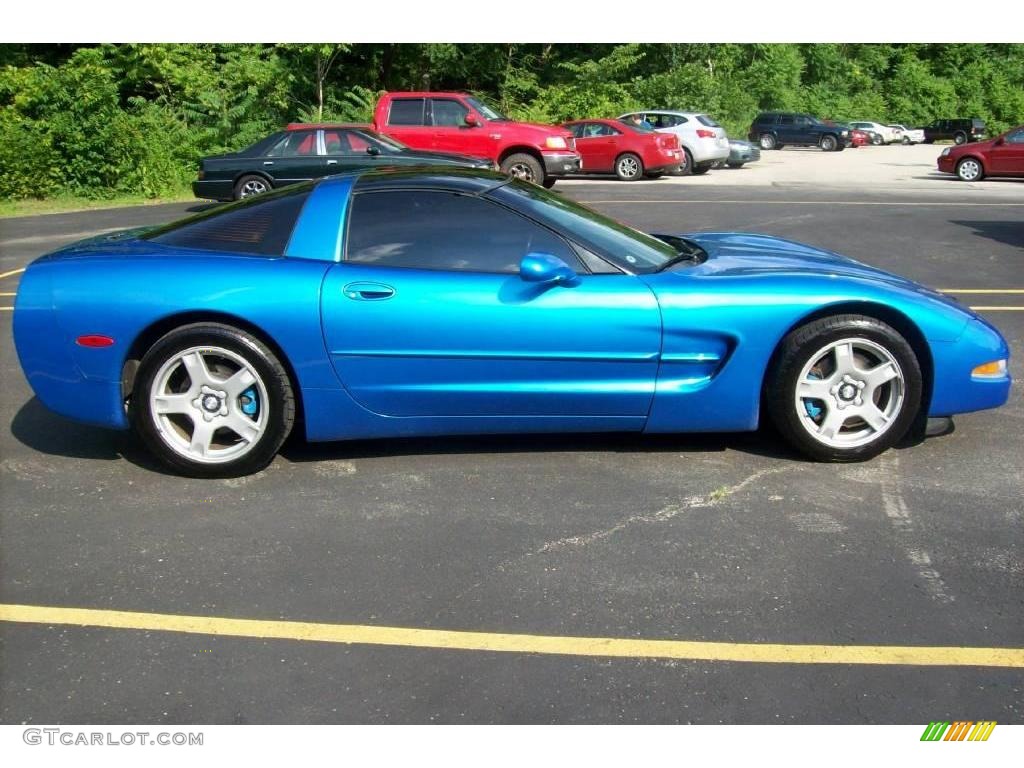 1998 Corvette Coupe - Nassau Blue Metallic / Black photo #6