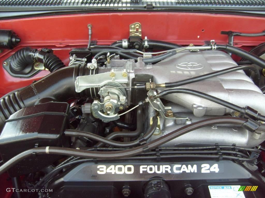 2002 Tacoma V6 PreRunner Xtracab - Radiant Red / Oak photo #28