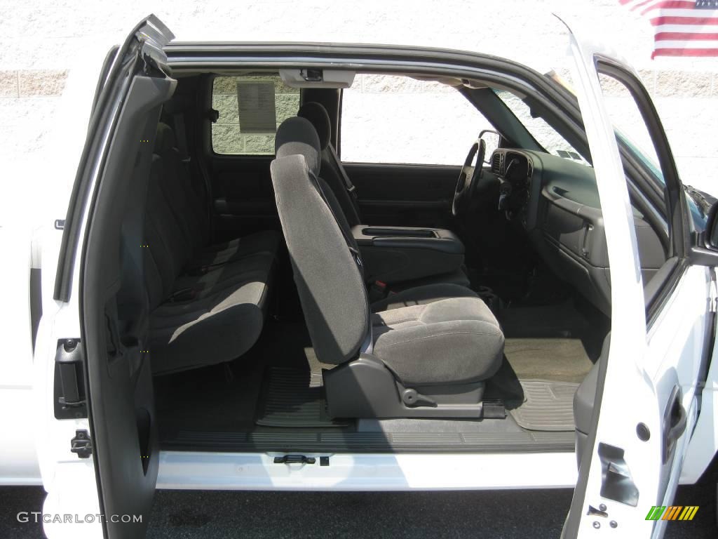 2003 Silverado 1500 LS Extended Cab 4x4 - Summit White / Dark Charcoal photo #7