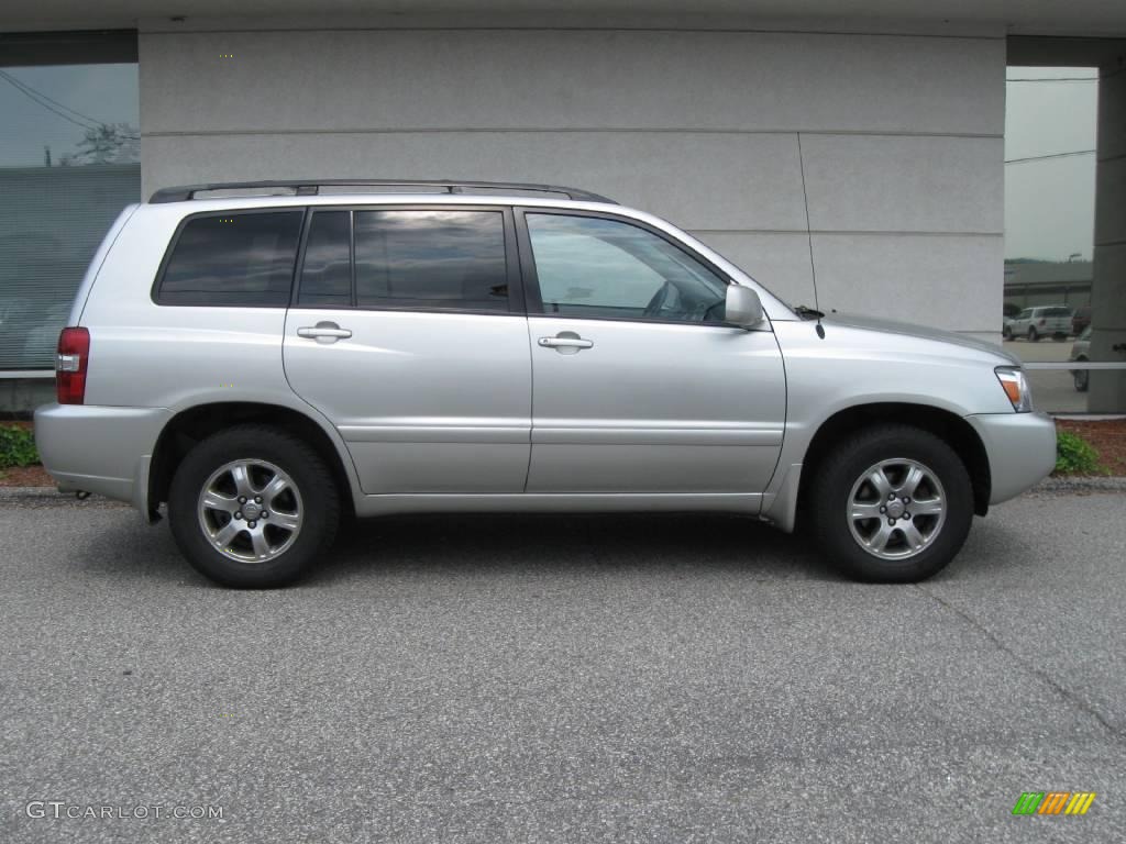 2005 Highlander V6 4WD - Millenium Silver Metallic / Gray photo #2