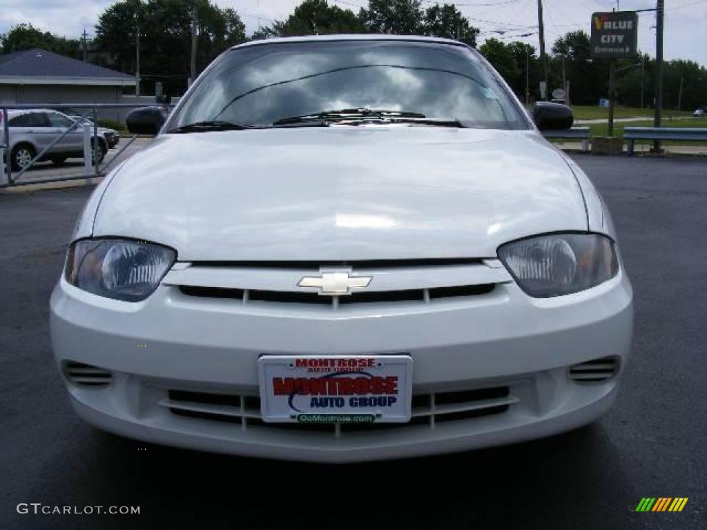 2005 Cavalier Coupe - Summit White / Graphite Gray photo #8